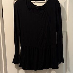 Cupio Black Long Sleeve Women's Top